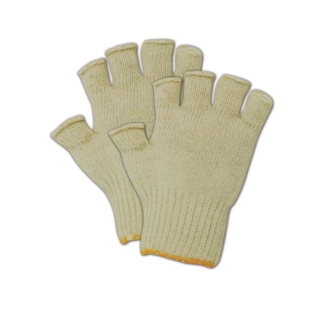 Magid Machine Knit Gloves, Natural, 12 PK 893NF